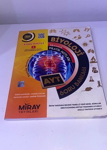 Beden Renk Miray Yayınları AYT Biyoloji Soru Bankası