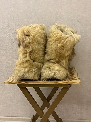 Oscar De La Renta PELUŞ YETİ TÜYLÜ KAR BOT