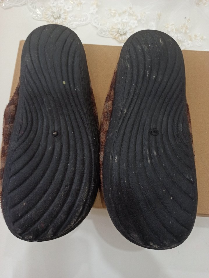 Kahverengi Kareli Erkek Ev Terliği - Görsel 3