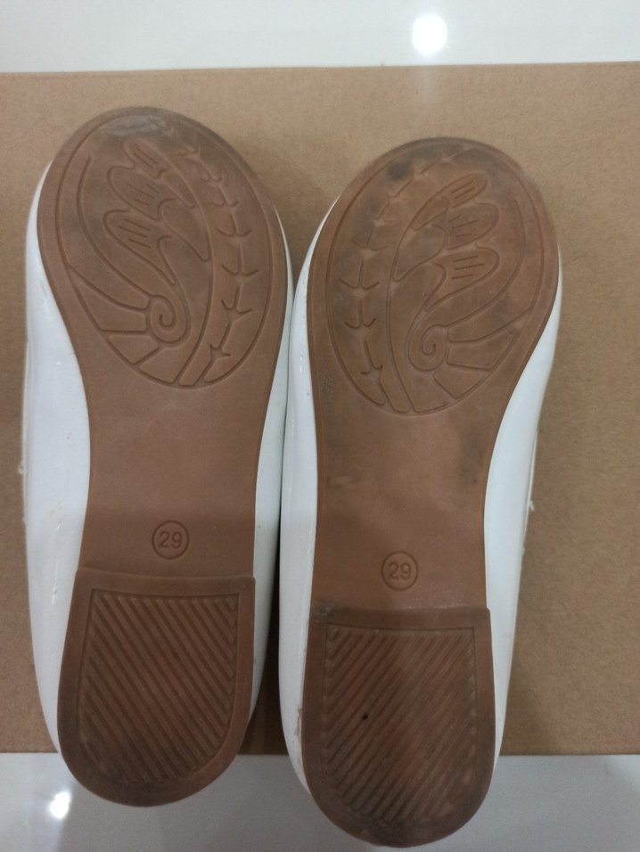 Beyaz Kız Çocuk Fiyonklu Babet Ayakkabı - Görsel 4