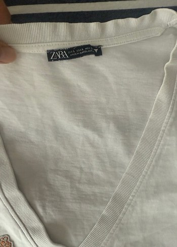 Nakışlı Beyaz tişört - Görsel 2