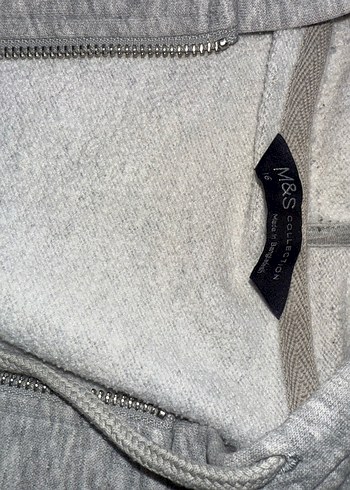 Marks & Spencer Gri Fermuarlı Erkek Sweatshirt
