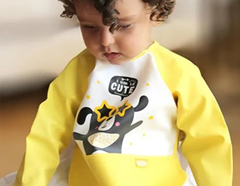 Rengarenk Baskılı Bebek Önlüğü 2li - Görsel 3