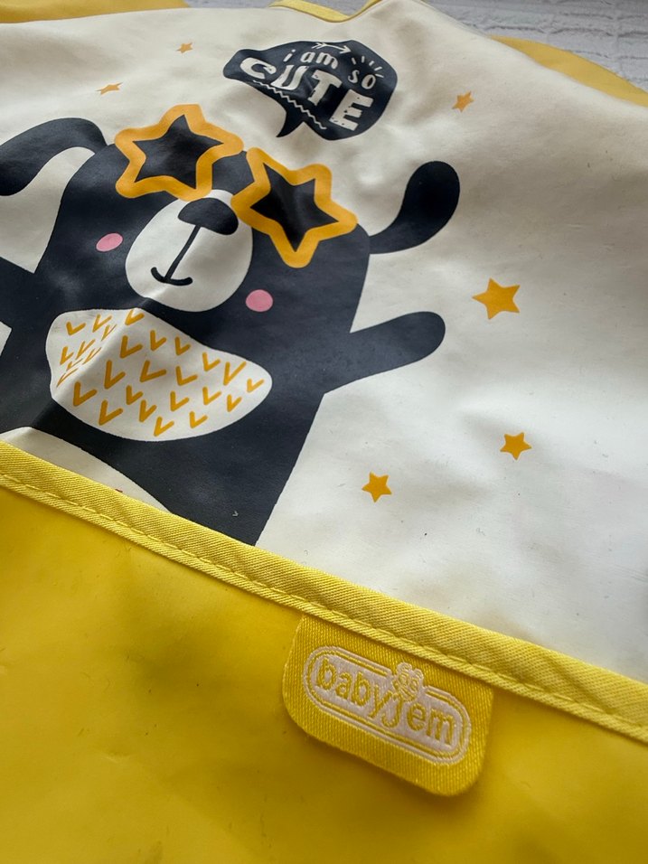 Rengarenk Baskılı Bebek Önlüğü 2li - Görsel 5