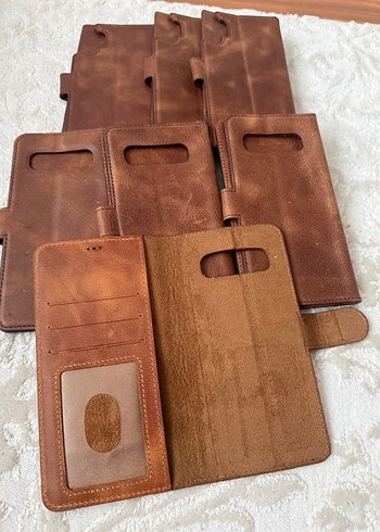 Kahverengi Vintage telefon kılıf ve cüzdan - Görsel 2