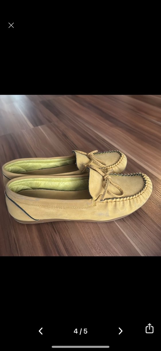 Kız Çocuk Bej Süet Tokalı Loafer - Görsel 2