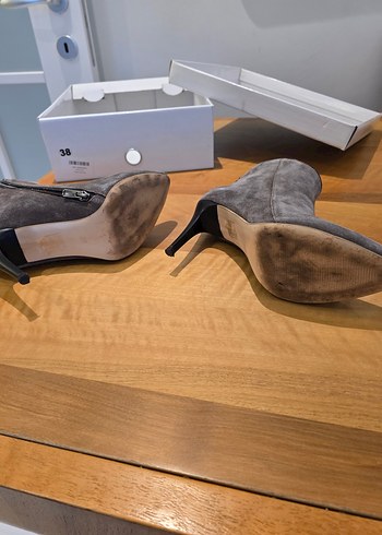 38 Beden camel Renk Divarese Stiletto Topuklu Kadın Bot