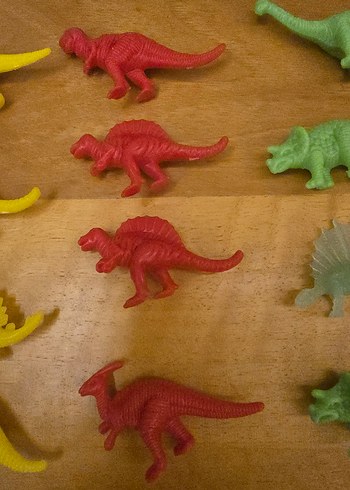  Beden Renkli Mini Dinozor Figürleri Seti