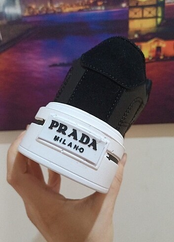 37 Beden siyah Renk PRADA KADIN SPOR AYAKKABISI