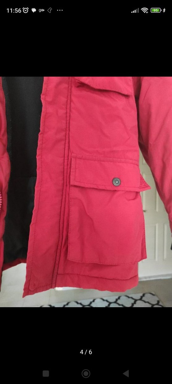 Erkek Çocuk Kırmızı Fermuarlı Mont - Görsel 5