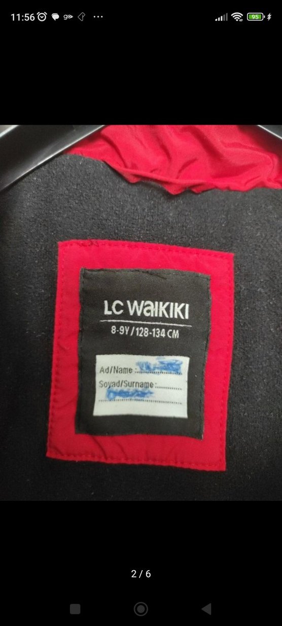 Erkek Çocuk Kırmızı Fermuarlı Mont - Görsel 2