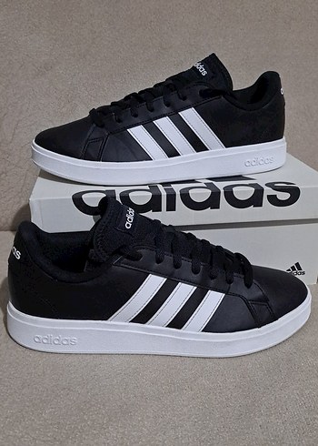 Adidas Grand Court Base 2.0 Erkek Siyah Sneaker