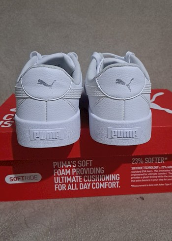 36 Beden beyaz Renk Puma Skye Clean Distressed Kadın Spor Ayakkabı