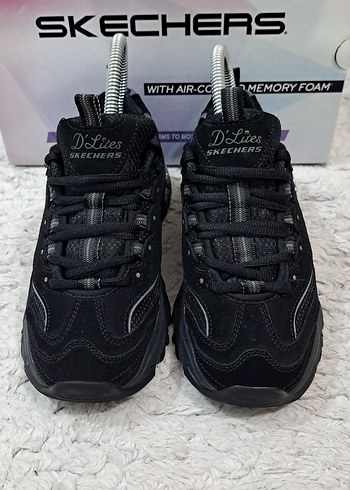 36 Beden Skechers D'lıtes-Bıggest Fan Siyah Kadın Spor Ayakkabı