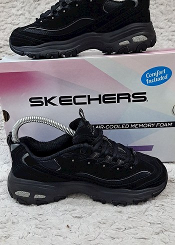 Skechers Skechers D'lıtes-Bıggest Fan Siyah Kadın Spor Ayakkabı