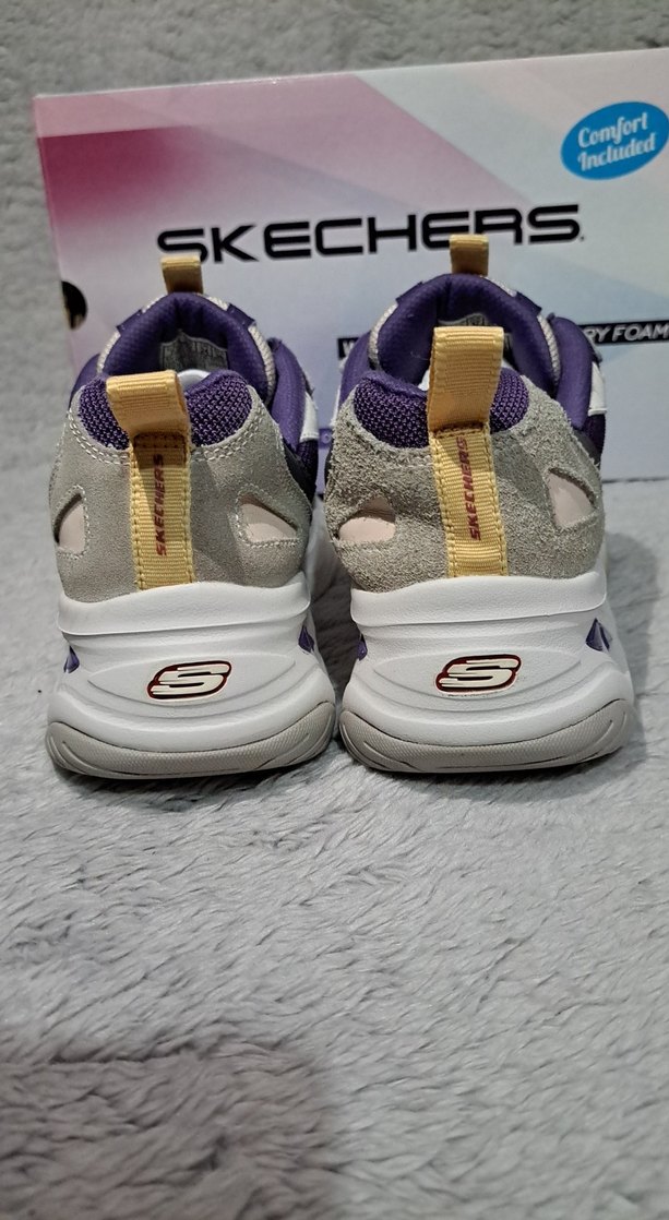 Skechers D'lites 4.0 Best Night Bej Mor Kadın Spor Ayakkabı - Görsel 5