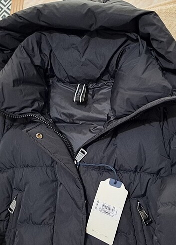 36 Beden siyah Renk LUFİAN Olivia Kaz Tüyü Oversize Kadın Mont Siyah