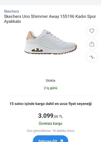 Skechers Uno - Shimmer Away Kadın Çocuk Spor Ayakkabı - Görsel 5