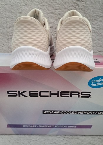 Skechers Go Run Consistent 2.0 Kadın Krem Rengi Spor Ayakkabı - Görsel 6