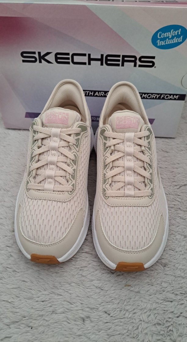 Skechers Go Run Consistent 2.0 Kadın Krem Rengi Spor Ayakkabı - Görsel 4