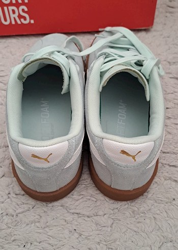 Puma Club II Kadın Sneaker Ayakkabı Yeşil Beyaz - Görsel 7