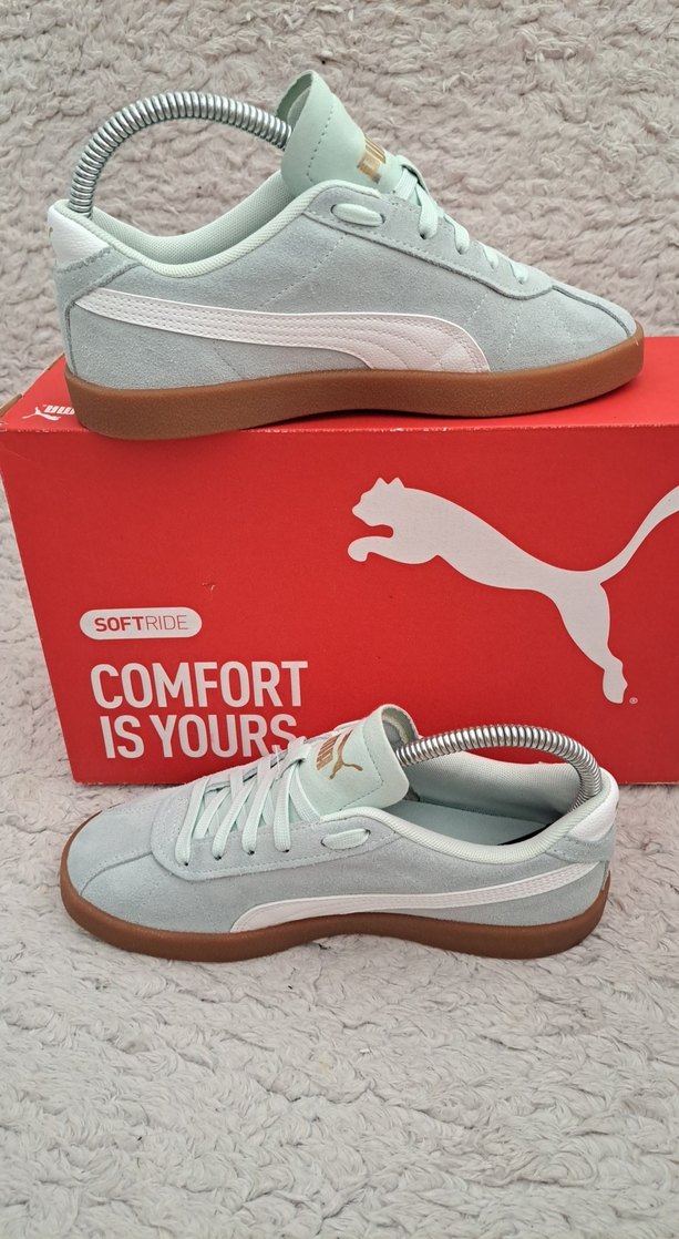 Puma Club II Kadın Sneaker Ayakkabı Yeşil Beyaz - Görsel 2