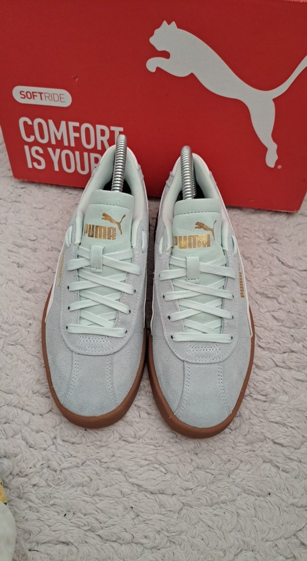 Puma Club II Kadın Sneaker Ayakkabı Yeşil Beyaz - Görsel 4