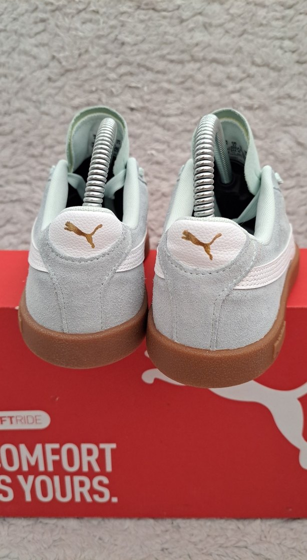 Puma Club II Kadın Sneaker Ayakkabı Yeşil Beyaz - Görsel 5