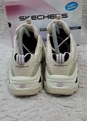 Skechers D'Lites Hiker Kadın Krem Spor Ayakkabı - Görsel 5