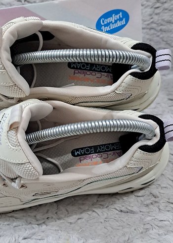 Skechers D'Lites Hiker Kadın Krem Spor Ayakkabı - Görsel 6