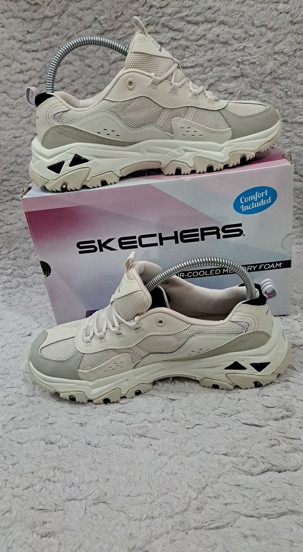 Skechers D'Lites Hiker Kadın Krem Spor Ayakkabı - Görsel 2