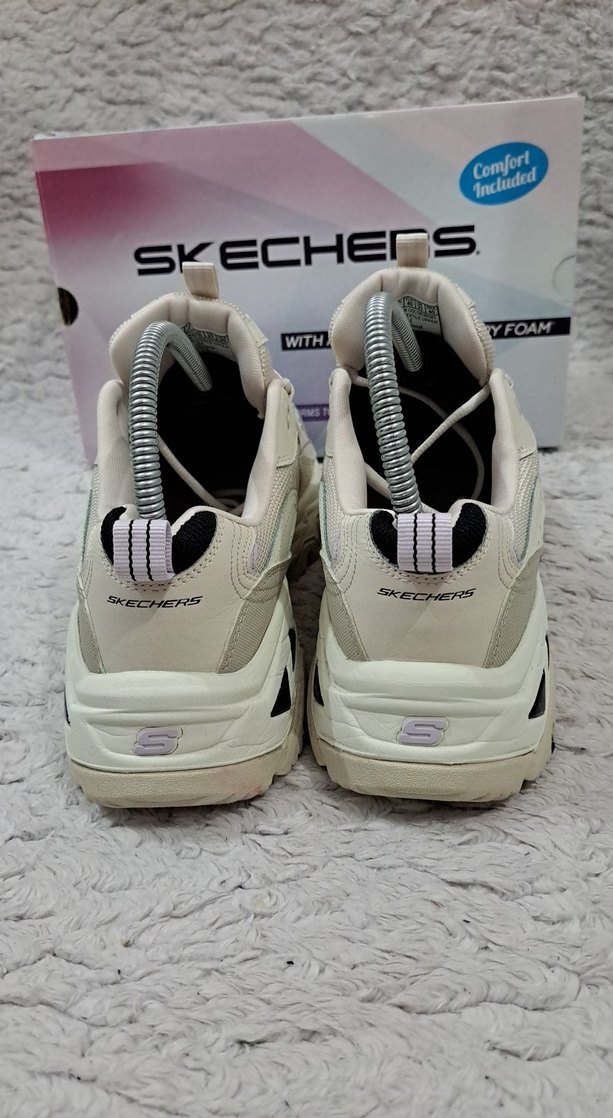 Skechers D'Lites Hiker Kadın Krem Spor Ayakkabı - Görsel 5