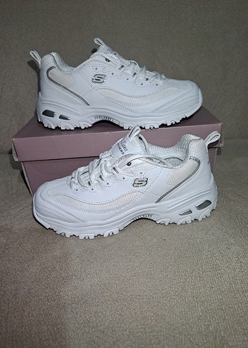 37 Beden Skechers D'LİTES - FRESH START Kadın Beyaz Spor Ayakkabı