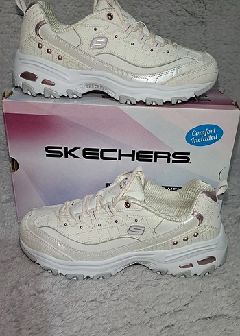 Skechers D'lites Deman Beyaz Kadın Spor Ayakkabı