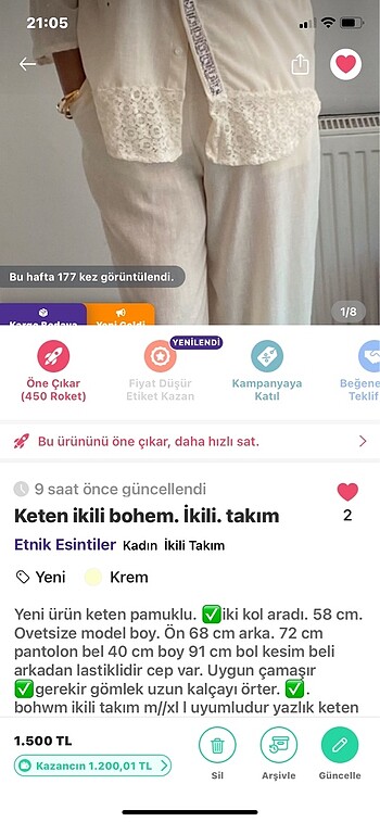 l Beden Keten ikili takım