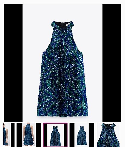 Zara Zara orjinal pullu elbise yeni