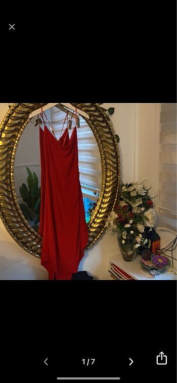 Zara Askılı elbise yeni