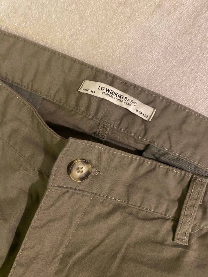 Erkek Normal Kesim Kahverengi Pamuk Pantolon - Görsel 5