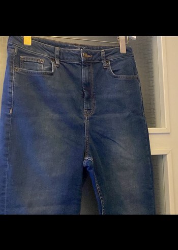 Kadın Lacivert Midi Boy Kot Pantolon - Görsel 2