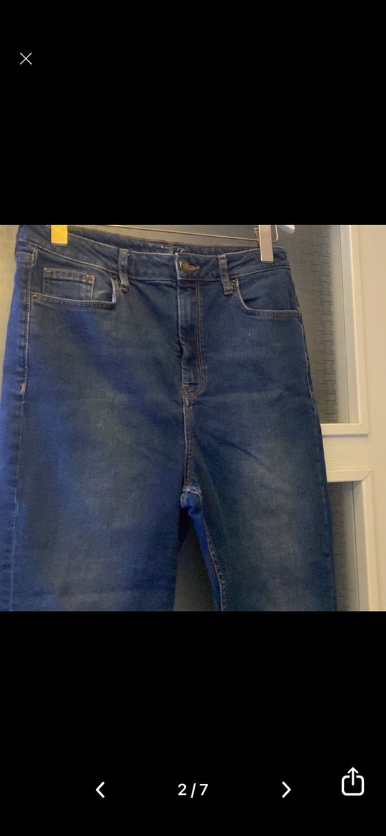 Kadın Lacivert Midi Boy Kot Pantolon - Görsel 2