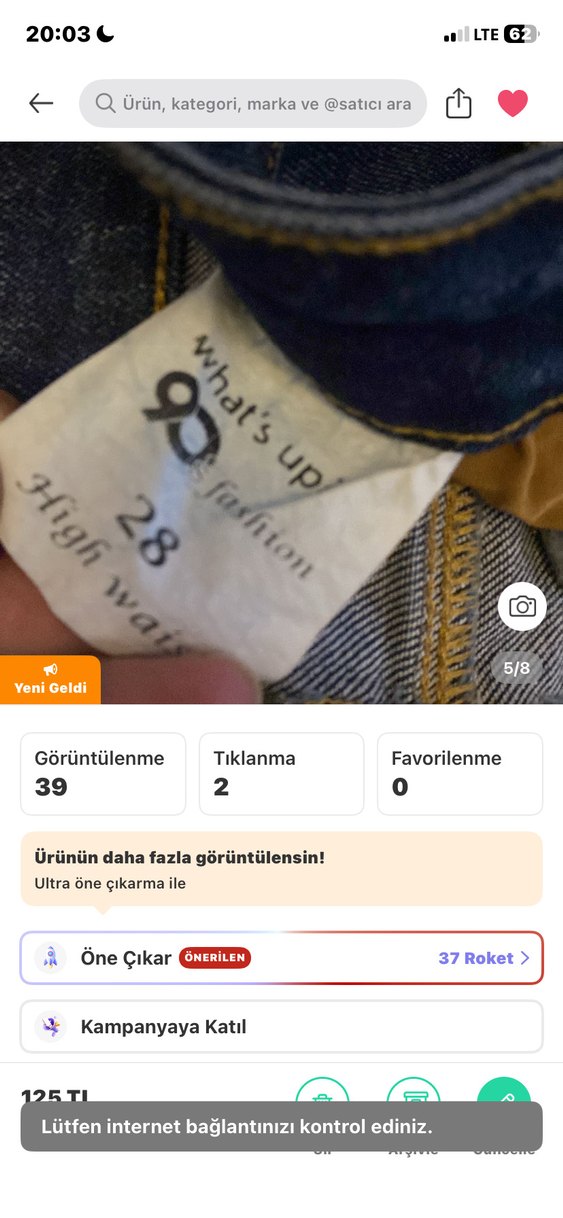 Kadın Koyu Mavi Slim Fit Midi Denim Jean - Görsel 2
