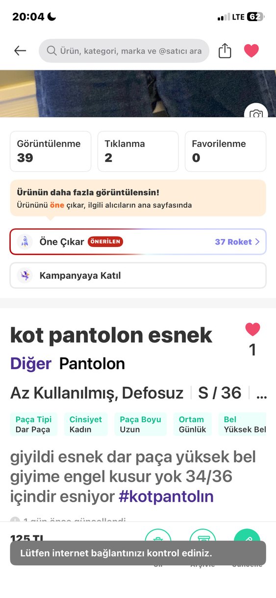 Kadın Koyu Mavi Slim Fit Midi Denim Jean - Görsel 3