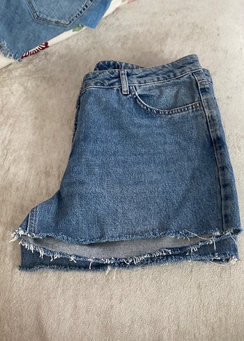 xl Beden Kadın Mavi Mini Denim Şort