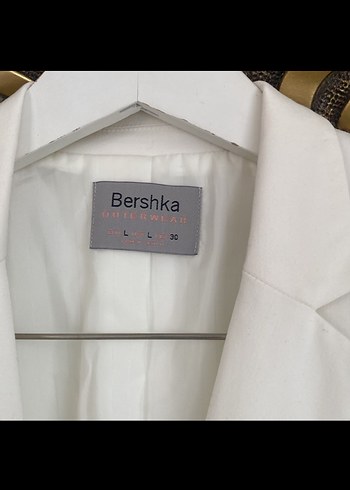 Düğmeli Beyaz Kadın Blazer Ceket - Görsel 5