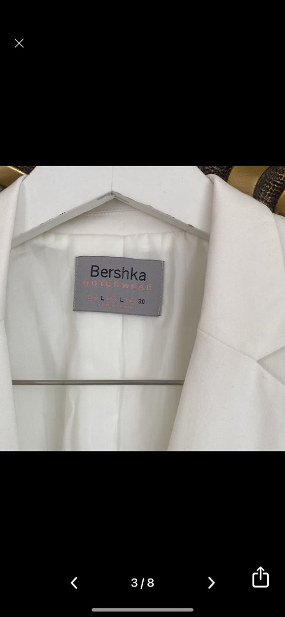 Düğmeli Beyaz Kadın Blazer Ceket - Görsel 5