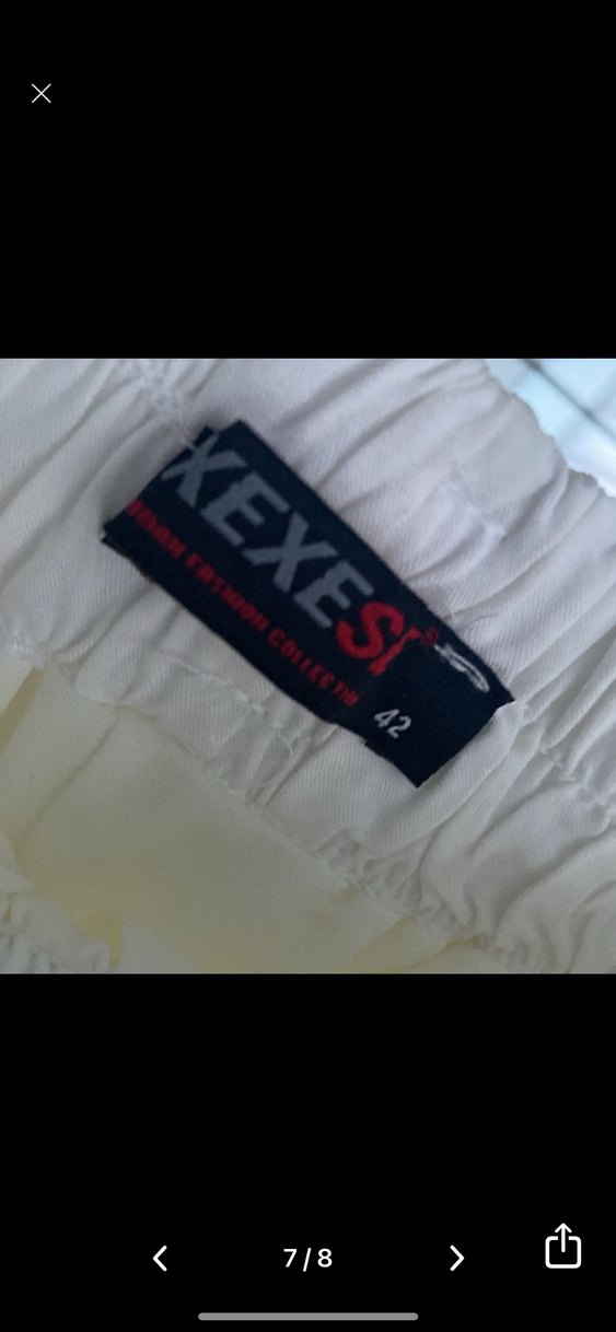 Nakışlı Beyaz Uzun Pamuklu Etek - Görsel 4