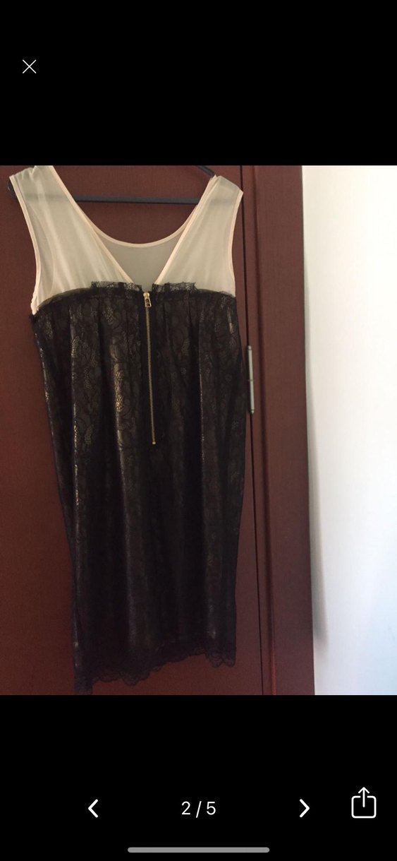 Dantel Detaylı Siyah Midi Kadın Abiye Elbise - Görsel 2