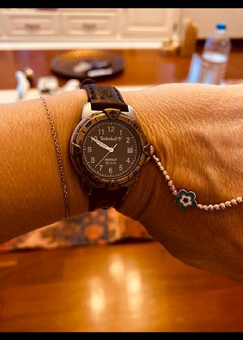 Vintage Kahverengi Timberland Erkek Saati - Görsel 2