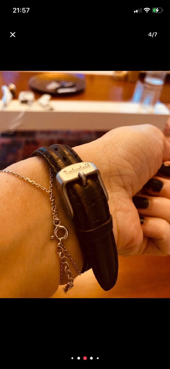 Vintage Kahverengi Timberland Erkek Saati - Görsel 4