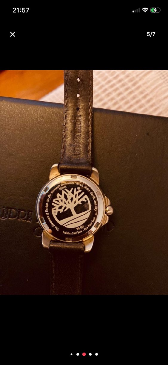 Vintage Kahverengi Timberland Erkek Saati - Görsel 5